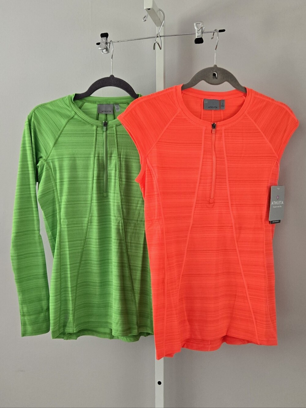 Athleta Zip Neck Active Top Duo